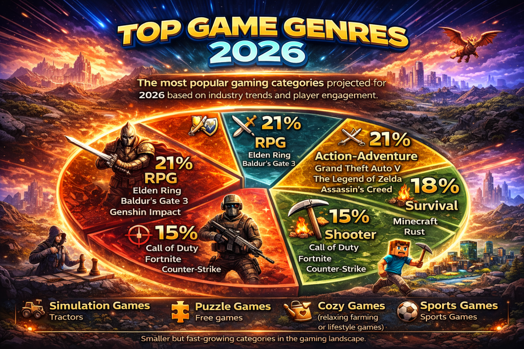Top Video Game Genres in 2026: The Games Dominating the Industry ...