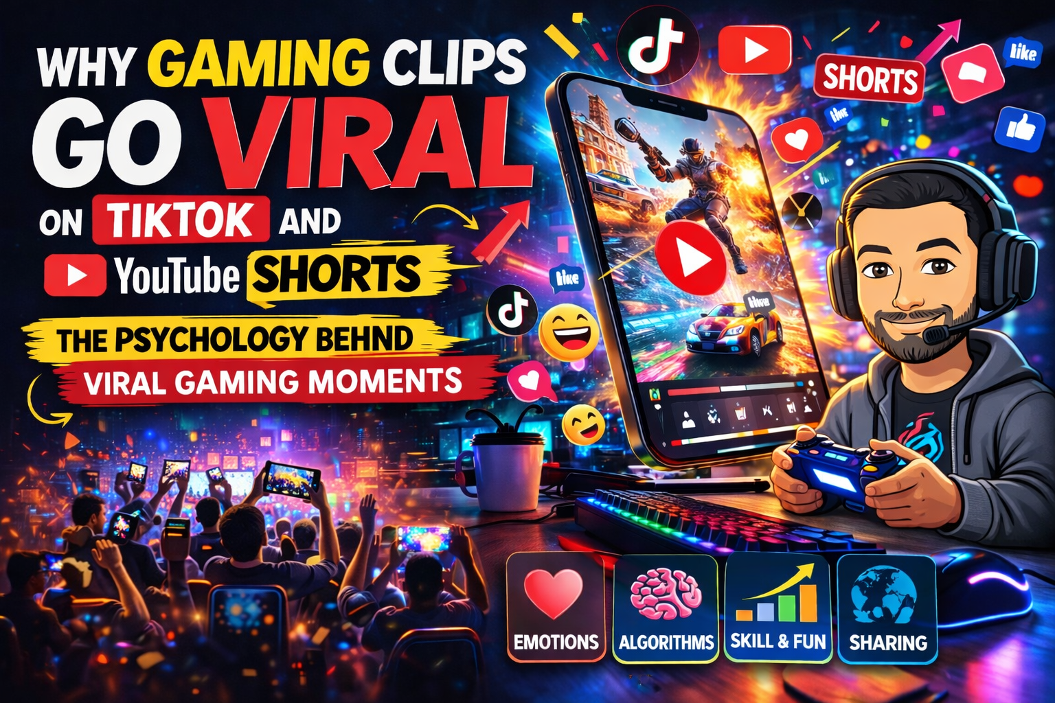 🎮 Why Gaming Clips Go Viral on TikTok and YouTube🔥
