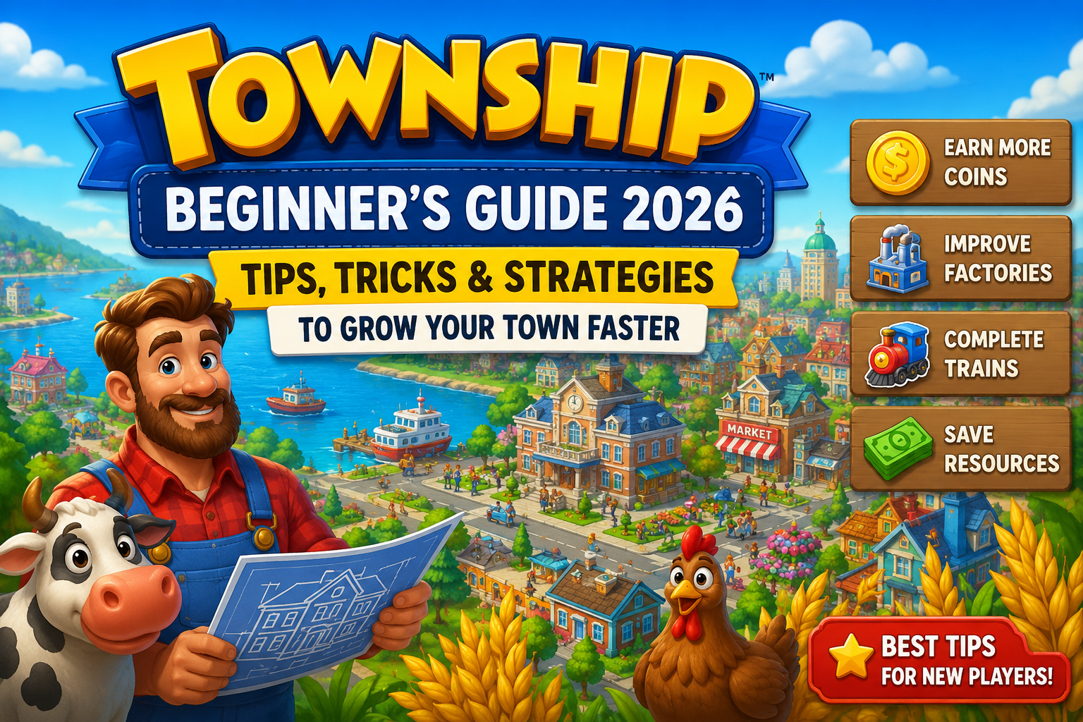 🌾 Township Beginner’s Guide 2026: Tips, Tricks & Strategies to Grow Your Town Faster