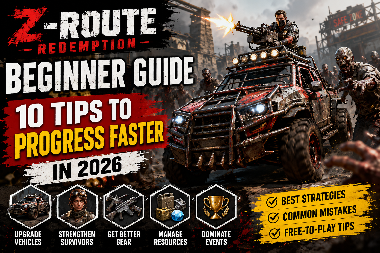 🧟♂️ Z-Route Redemption Beginner Guide: 10 Tips to Progress Faster