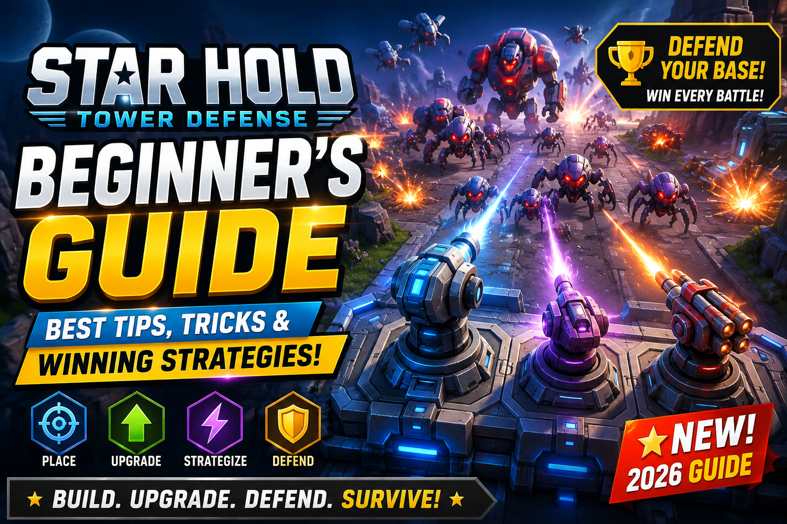 🚀 Star Hold Tower Defense Beginner’s Guide (2026): Best Tips, Tricks & Winning Strategies